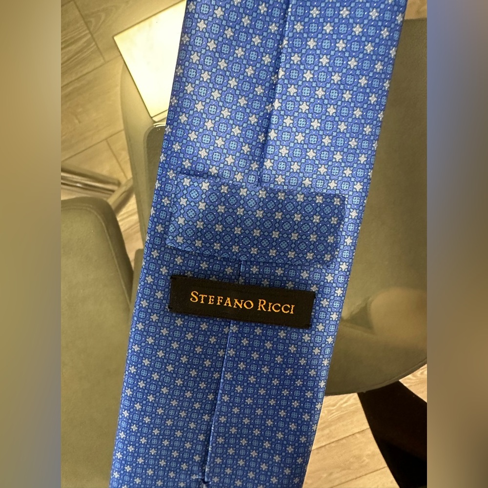 Authentic Beautiful blue stefano ricci tie